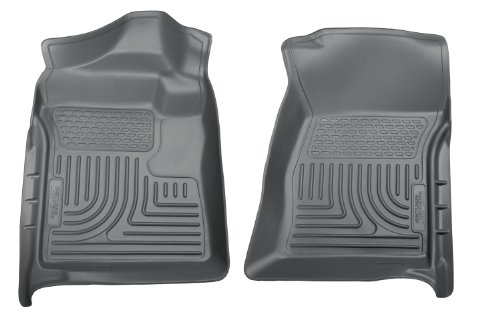 Husky Liners Custom Fit WeatherBeater Front Floor Liner for Select Chevrolet Silverado/GMC Sierra Models (Grey) Custom Fit Husky Liners 18222
