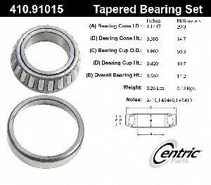 Bearing Kits Centric 410.91015E