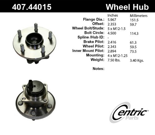 Hub Assemblies Centric 407.44015