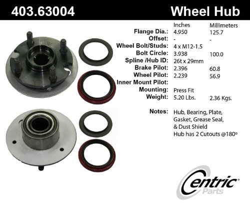 Centric (403.63004) Wheel Hub Assembly Hub Assemblies Centric 403.63004