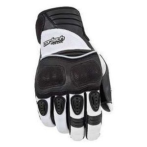 Tourmaster Cortech HDX Womens Motorcycle Gloves White Small S Gloves Cortech 83-763