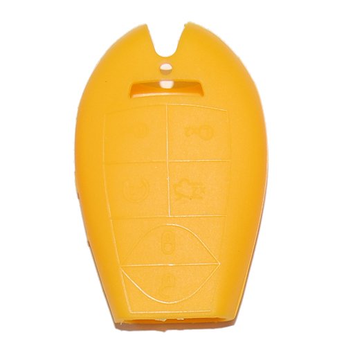 Jeep Grand Cherokee SRT8 Silicone Remote Key Chain Cover Yellow Key Chains High-End Motorsports HEMI81391-HIgh-End Motorsports