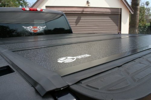 BAK Industries 72303 F1 BakFlip Tonneau Cover for Ford Super Duty Standard/Extended/Crew Cab 80.25 Short Bed Tonneau Covers BAK 72303