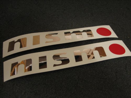 Nissan NISMO CHROME decal sticker nissan altima maxima 350z 300zx twin turbo 370z sentra ser turbo jdm titan xterra armada frontier cute gtr 240sx 240 skyline Bumper Stickers, Decals & Magnets Nissan