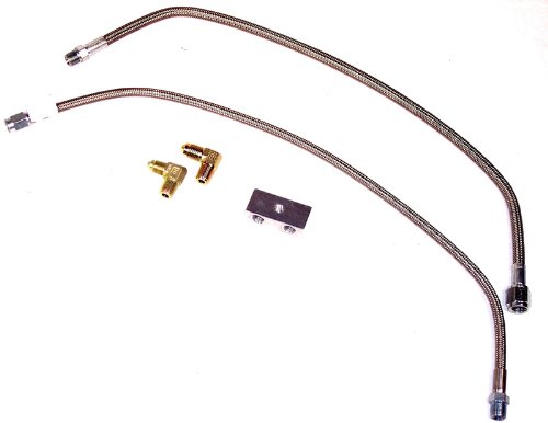 BRAIDED BRAKE LINE KIT, dune buggy vw baja bug ABS CNC (Chuck Neal Corp.) 864-2