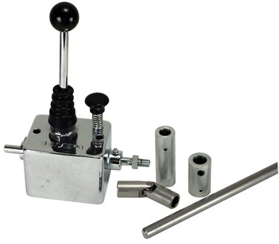 EMPI 16-2106 EMPI Chrome Super Shifter w/ Linkage for Rear Engine - VW Dune Buggy Bug Ghia Thing Bus Baja Shifters Empi 16-2106-0