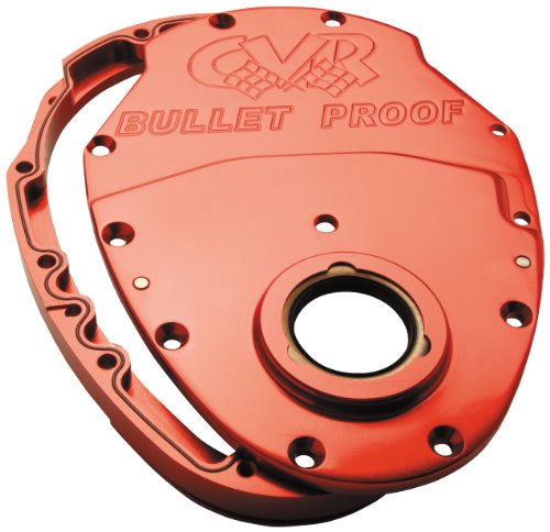 CVR Performance TC2454R Red Billet Timing Cover for Big Block Chevy - 2 Piece Covers CVR Performance TC2454R