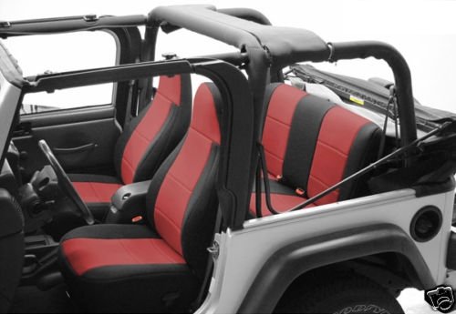 Jeep Wrangler JK TJ YJ LJ CJ Coverking Neoprene Custom Fit Seat Covers Accessories Coverking 4291-1-2