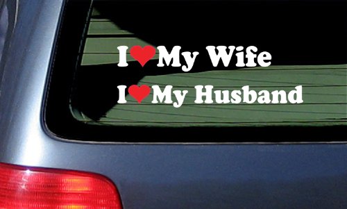 Bumper Stickers, Decals & Magnets Stickermatic wifehusbandlovepair