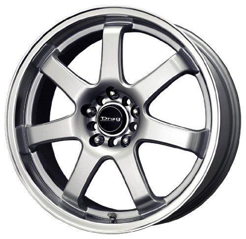 Drag DR-35 Silver Wheel with Machined Lip (18x7.5/5x100mm) Car Drag DR351875054573S