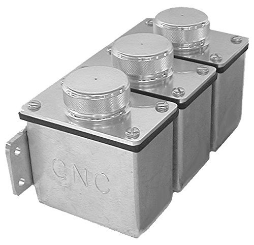 CNC 1483 Triple Aluminum Remote Reservoir Kit Brake System CNC INC 1483