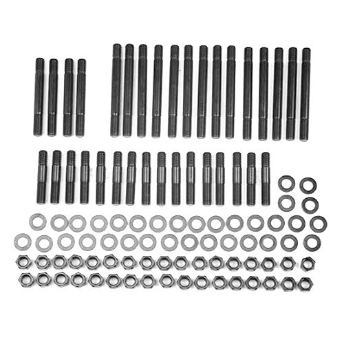 ARP 234-4320 Pro Series Black Oxide 0.950 Coarse Thread 12-Point Cylinder Head Stud Kit for Small Block Chevy Head Bolt Sets ARP 234-4320