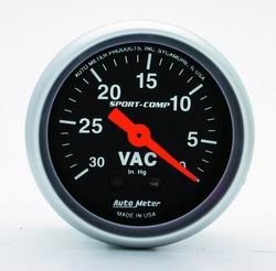 Vacuum Auto Meter 3384