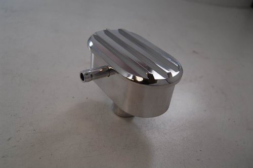 Racing Power Company R6500 Polished Aluminum Finned PCV Breather Breathers Racing Power R6500