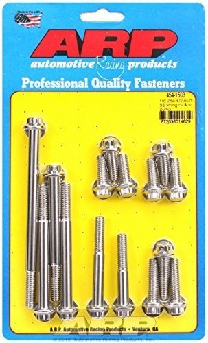 ARP 454-1503 SBF S/S T/C & W/P Bolt Kit 12pt. Bolts & Nuts ARP 454-1503