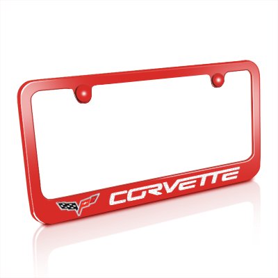 Corvette C6 Custom Painted License Frame, Precision Red 27u Frames Chevrolet EL-P078645