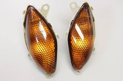 Euro Turn Signals - Suzuki GSXR 1300 Hayabusa Busa 99-07 - Amber/Smoke Turn Signal Assemblies & Lenses LuckyBike PA-25456-AM/SM