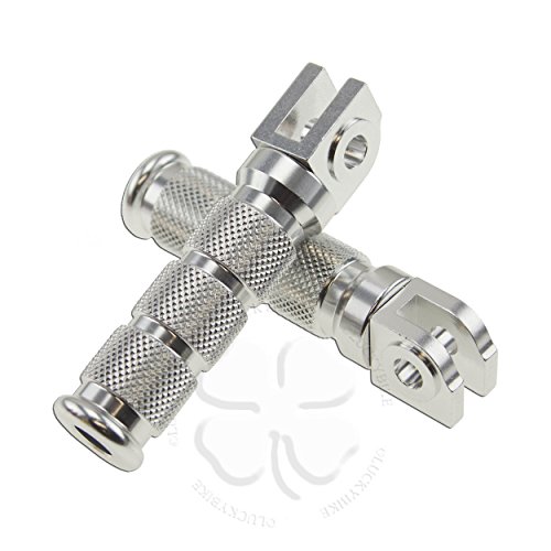 Foot Pegs - Front - Honda - Round Peg & Spring - CB, CBR, MSX125, RVF750R, VFR, VTR, RC51, NSF100, NSR50R Body & Frame Parts LuckyBike 50-703-SP-SV