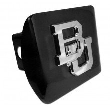Baylor University Bears Black with Chrome BU Emblem NCAA College Sports Trailer Hitch Cover Fits 2 Inch Auto Car Truck Receiver Trailer Hitch Covers Elektroplate BU-BLK-HC