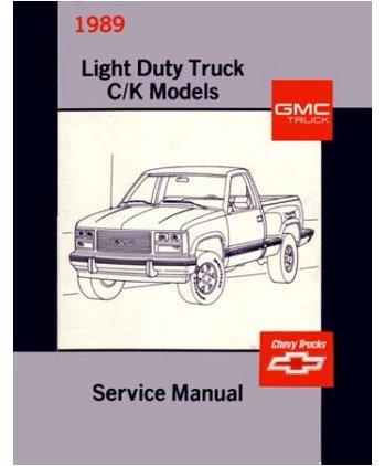 1989 Chevy GMC C/K Light Duty Truck Service Repair Manual Book Engine Wiring Software Chevrolet 6593R