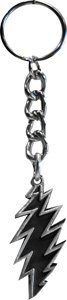 Grateful Dead Keychain~ Metal Keychain~ Lightning Bolt Key Chains Penny Lane Gifts k1003e