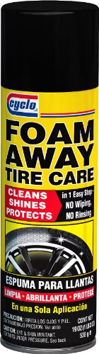 Cyclo C-62 Foam Away Tire Care One Step Clean and Shine - 19 oz., (Pack of 12) Cleaners Cyclo C62