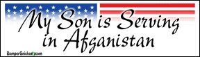 My Son Is Serving In Afganistan - Patriotic Stickers (Small 5 x 1.4 in.) Decals BumperSnickerz PAT10023_S.pdf