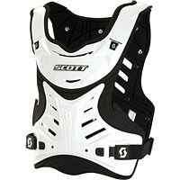 Scott Ricochet SX Chest Protector - One size fits most/White/Black Chest Protectors SCOTT 217644-1035222