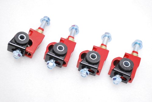 1988 to 1995 Civic All Model Front Camber Kit Set Red Color Track Bars Godspeed AK-038