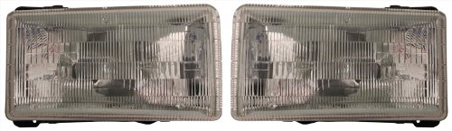 Dodge Dakota 91-96 Right & Left Pair Set Headlights Headlamps W/Composite Headlight Assemblies Auto Lighthouse 55054714