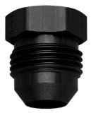 Fragola Aluminum A-N Flare Plug, -3 A-N - Black Adapters & Connectors Fragola Performance Systems 480603BL