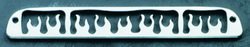 Brake Light Covers For Ford ~ Ranger ~ 1994-2007 ~ Polished Aluminum ~ Flames Design Brake Lights 54215P