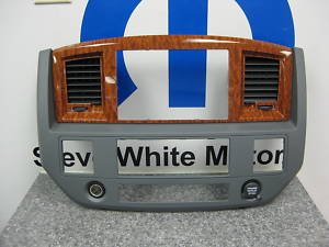 2006-2009 DODGE RAM GPS NAV DASH RADIO BEZELS BEZEL MOPAR Car Stereo Receivers Dodge 5JZ121DHAC