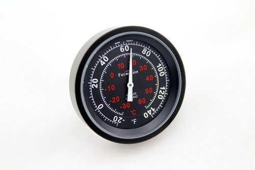 Formotion SB-82100 Classic Series Black Snap Back Thermometer with Black Case Outdoor Thermometers Formotion SB-82100