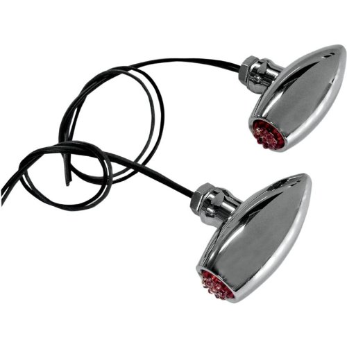 Joker Machine Astro LED Center Mount Marker Lights - Chrome - Red LED 05-52RC Parts Joker Machine 05-52RC
