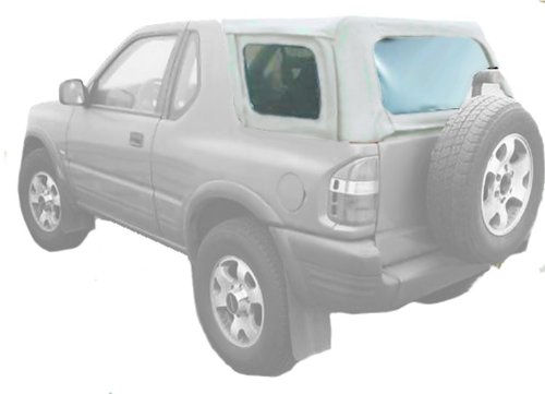 Acme C930/Green-SC1146 Chrysler White on Grey Sailcloth Vinyl SUV Soft Top for Isuzu Imigo Tops & Roofs Acme Auto Headlining Co C930GreenSC1146