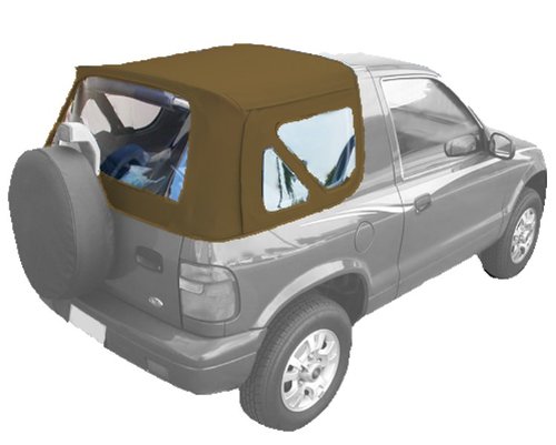 Acme C727/Green-CB1717 Saddle on Black Cabriolet Vinyl SUV Soft Top for Suzuki Samurai Tops & Roofs Acme Auto Headlining Co C727GreenCB1717