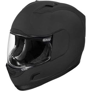 Icon Alliance Solid Rubatone Helmet - Medium/Rubatone Black Helmets ICON 0101-4959