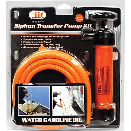 IIT 17544 Siphon Transfer Pump Kit with 2 - 50 Inch Hoses Hand Fuel Pumps JMK 17544