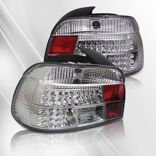BMW528i 540i M5 (E39) 97 98 99 00 LED Tail Lights ~ pair set (Chrome) Tail Lights Darkside LT-LED-E3997-C-YDX