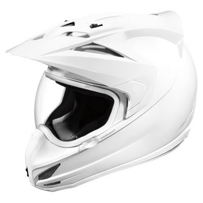 Icon Variant Solid Off Road Helmet - White Small Helmets ICON vsolid-008