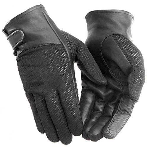 River Road Pecos Women's Leather/Mesh Harley Motorcycle Gloves - Black / 2X-Large Categories