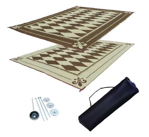 RV Patio Mat Awning Mat Outdoor Leisure Mat 9x18 Diamond Complete Kit Awnings, Screens & Accessories EZ Travel Mats RVT1207