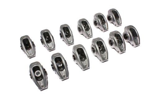 COMP Cams 17004-12 High Energy Die Cast Aluminum Roller Rocker Arm with 1.5 Ratio and 7/16 Stud Diameter for Small Block Chevrolet, (Set of 12) Rocker Arms Comp Cams 17004-12