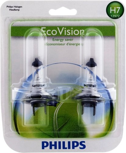 Philips H7 EcoVision Replacement Bulb, (Pack of 2) Headlight Bulbs Philips 12972
