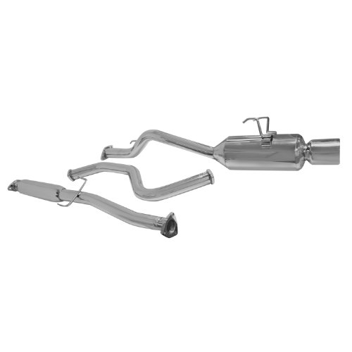 DC Sports SCS7020 Polished Stainless Steel Single Canister Cat-Back Exhaust System Cat-Back Systems DC Sports SCS7020