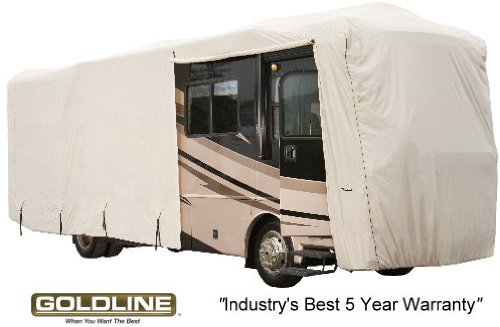 Goldline Premium Long Life RV Cover for Class A Motor Home 40-42 Foot, Grey RV & Trailer Covers Goldline GLRVA4042Ga1