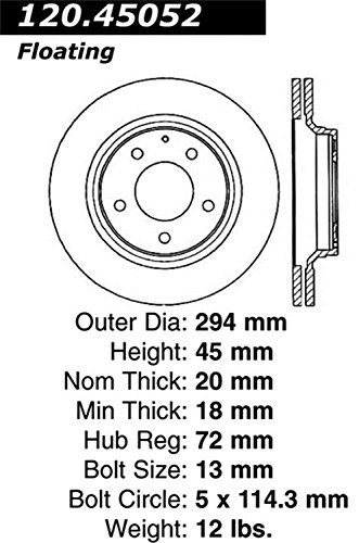 Converter Parts StopTech 126.45052SL