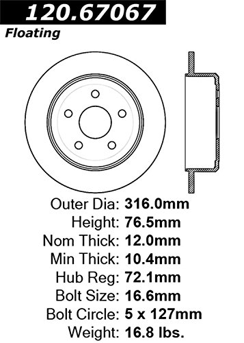 Converter Parts StopTech 127.67067L