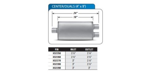 Mufflers AP Exhaust Products XS2268